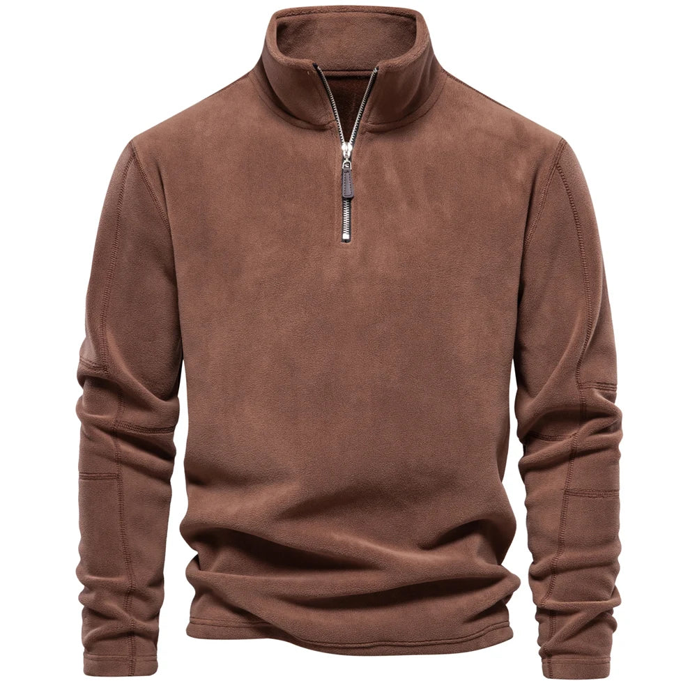 Fleecepullover mit Zipper