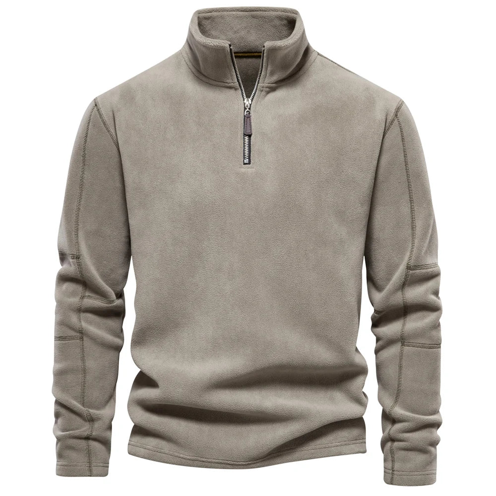 Fleecepullover mit Zipper