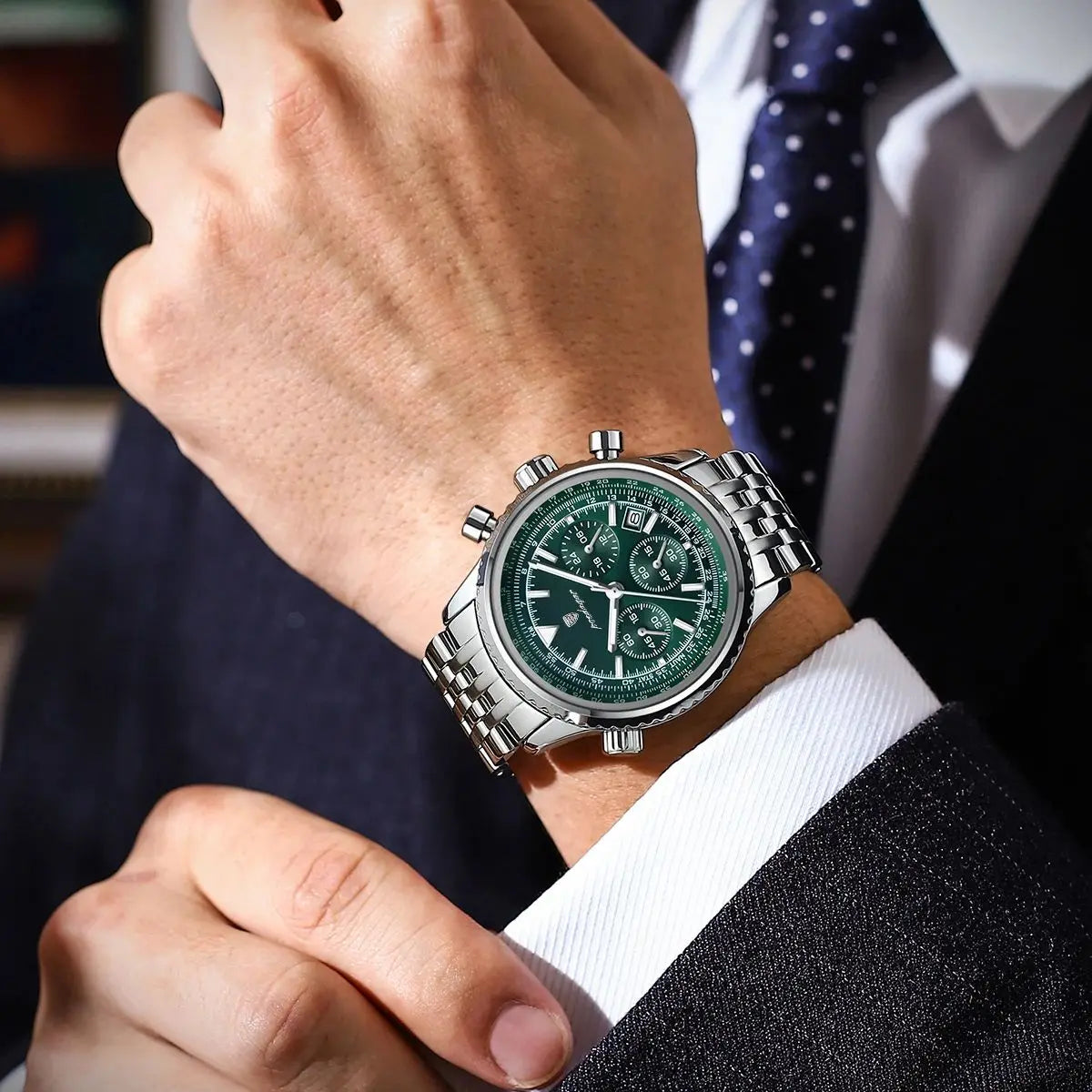 Uhr Belmont Chrono Grün