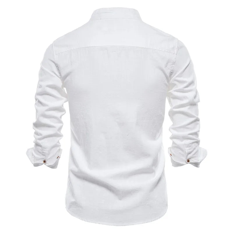Chemise Oslow col mao