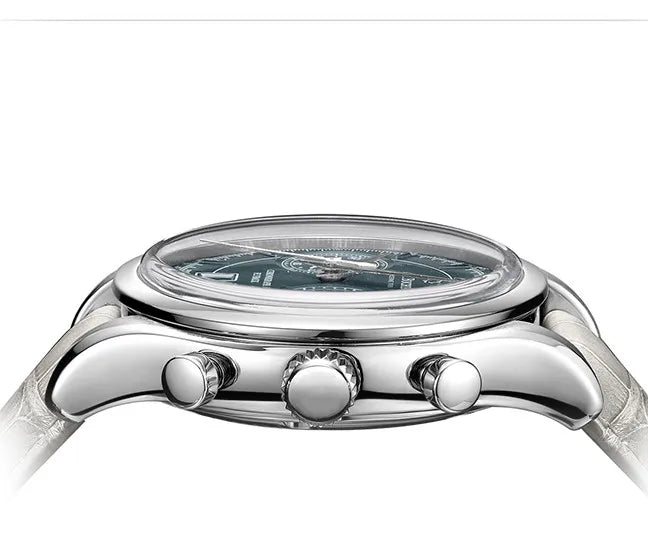Uhr Chronograph mit Lederarmband