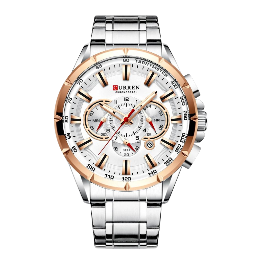 Uhr Curren Blau & Gold Chronograph