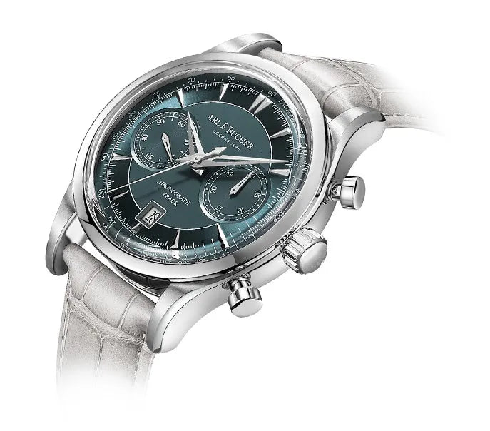 Uhr Chronograph mit Lederarmband